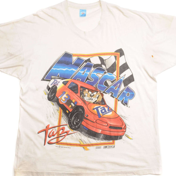 VINTAGE NASCAR TAZ TEE SHIRT 1995 SIZE 2XL MADE IN USA