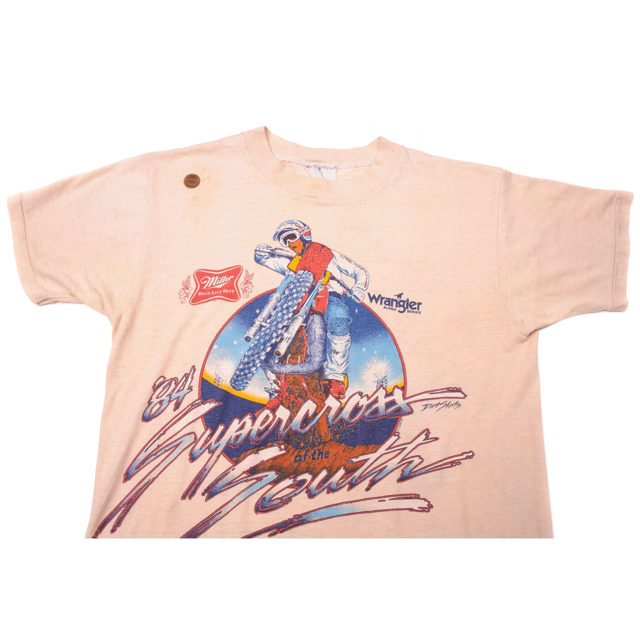 VINTAGE MOTOCROSS DAVID BAILEY SUPERCROSS SOUTH '84 TEE SHIRT SIZE SMALL MADE IN USA