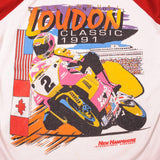VINTAGE MOTO GP LOUDON CLASSIC LONG SLEEVES TEE SHIRT 1991 SIZE L/XL MADE IN USA