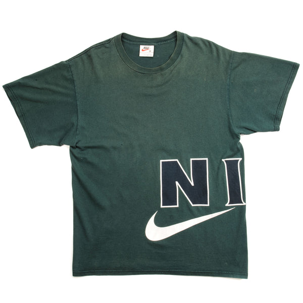 Vintage Nike Tee Shirt End 1980S Early 1990S Size Medium Made In USA. GREEN