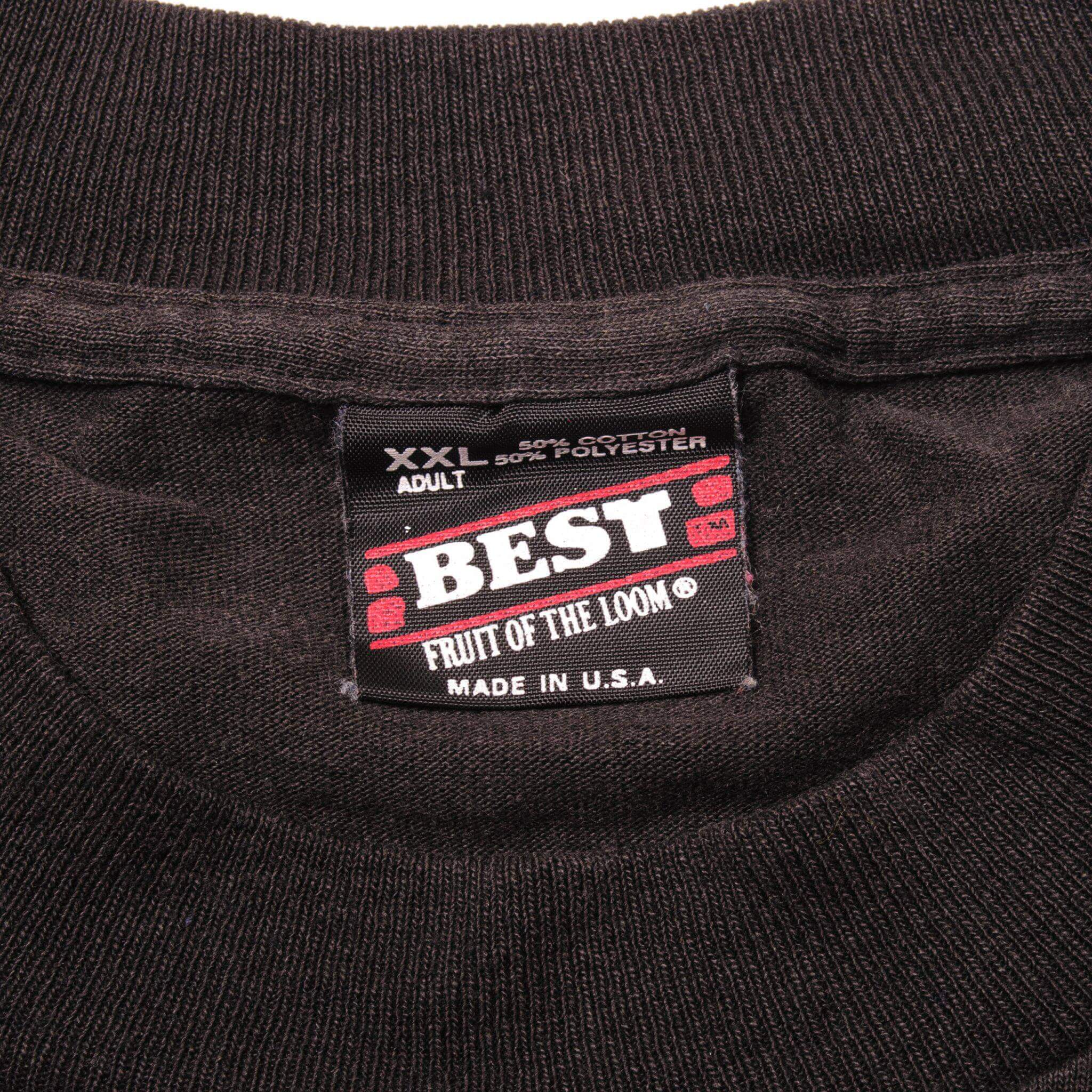 Vintage Nirvana Kurt Cobain 1967-1994 Best by Fruit of the Loom Tee Shirt 1990s Size 2XLarge Made In USA With Single Stitch Sleeves.