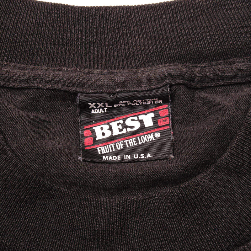 Vintage Nirvana Kurt Cobain 1967-1994 Best by Fruit of the Loom Tee Shirt 1990s Size 2XLarge Made In USA With Single Stitch Sleeves.