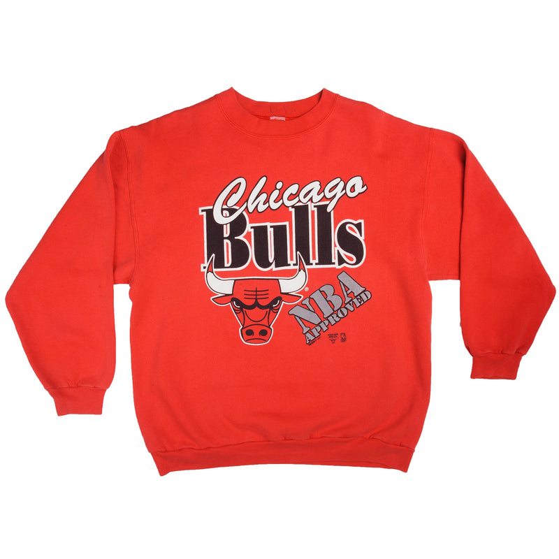 Vintage NBA Chicago Bulls 1991 Sweatshirt Trench Size Large