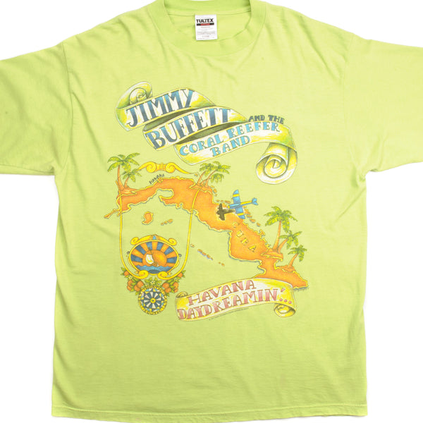 VINTAGE JIMMY BUFFETT AND THE CORAL REEFER BAND TEE SHIRT 1997 SIZE XL