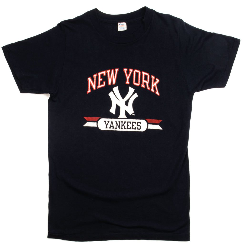 VINTAGE CHAMPION MLB NY YANKEES TEE SHIRT 1980S SIZE SMALL MADE IN