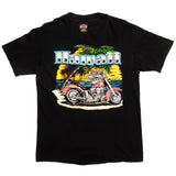 Vintage Harley Davidson Hawaii Tee Shirt Size Medium Made In USA. black
