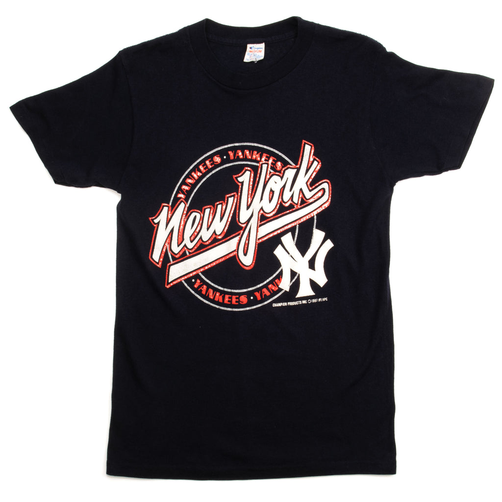 New York Yankees MLB Metallic Black T-Shirt