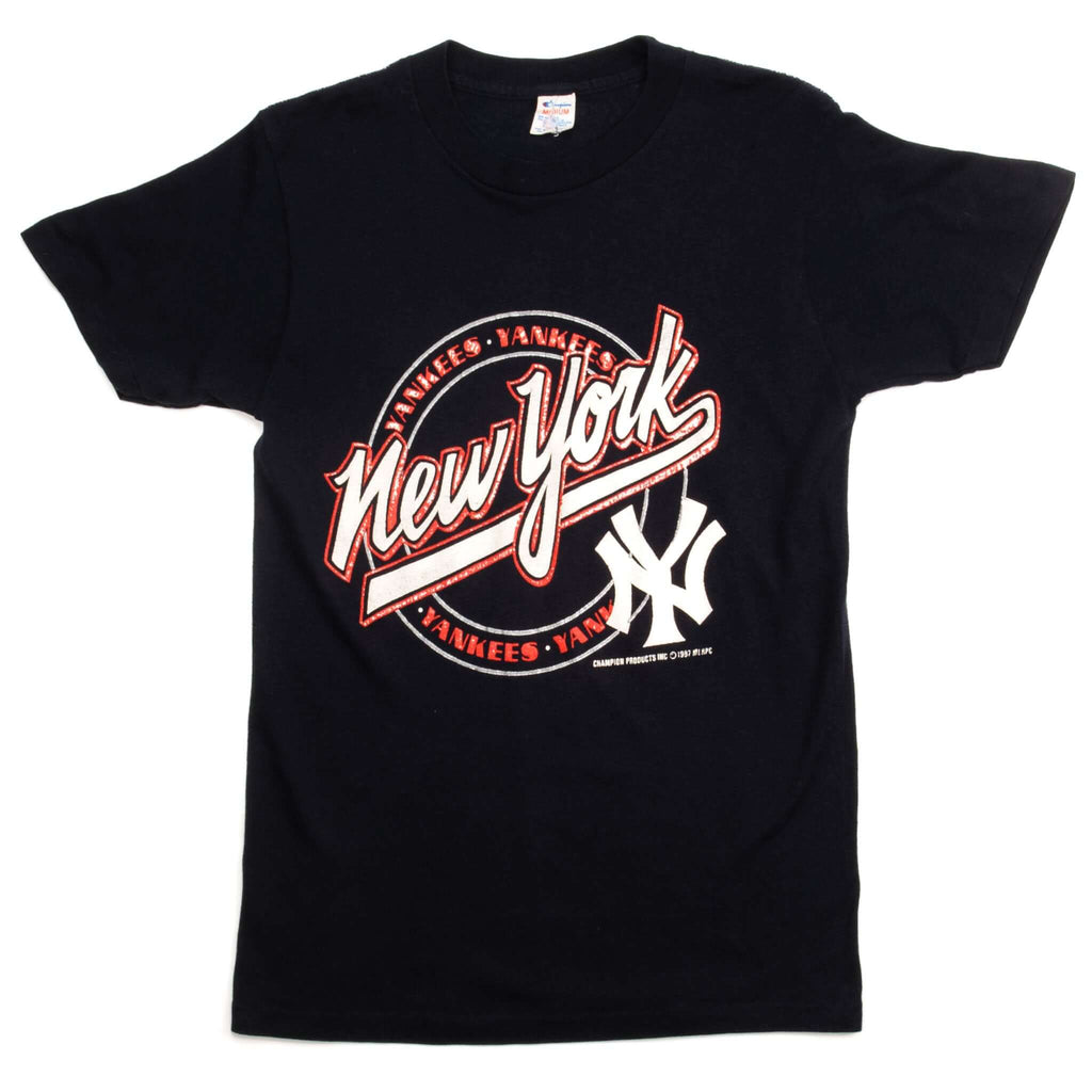 VINTAGE CHAMPION MLB NY YANKEES TEE SHIRT 1987 SIZE SMALL MADE IN USA