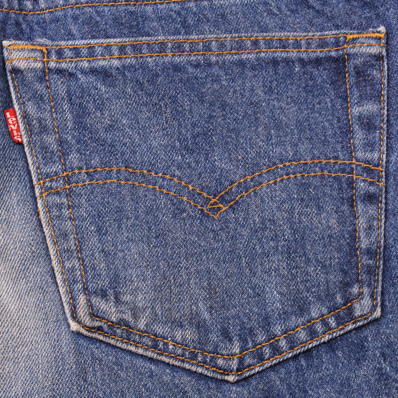 VINTAGE LEVIS 501 JEANS INDIGO 1980s SIZE W30 L32 MADE IN USA
