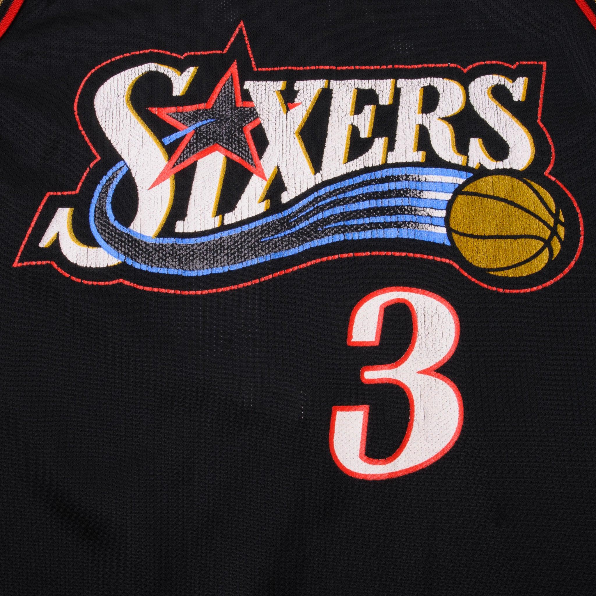 Vintage Allen Iverson Philadelphia 76ers Gold Champion Jersey NWOT 90s NBA  Basketball AI – For All To Envy