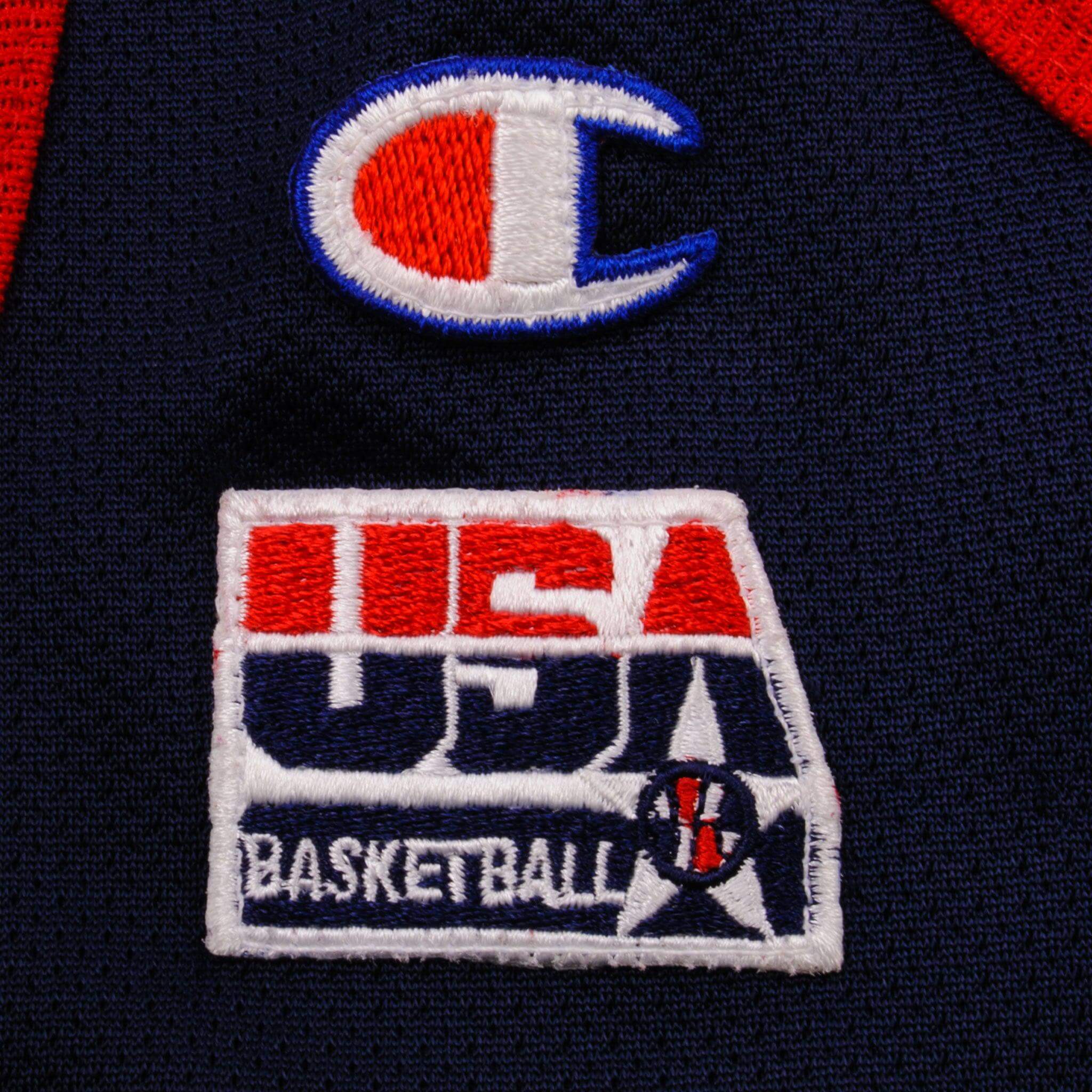 VINTAGE CHAMPION TEAM USA BASKETBALL D ROBINSON 7 JERSEY 1996 SIZE LARGE  MADE IN USA