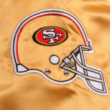 Vintage Golden National Football League San Francisco SF Forty Niners 49ers Bomber Jacket Size XLarge