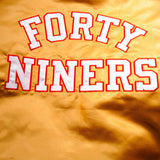 Vintage Golden National Football League San Francisco SF Forty Niners 49ers Bomber Jacket Size XLarge