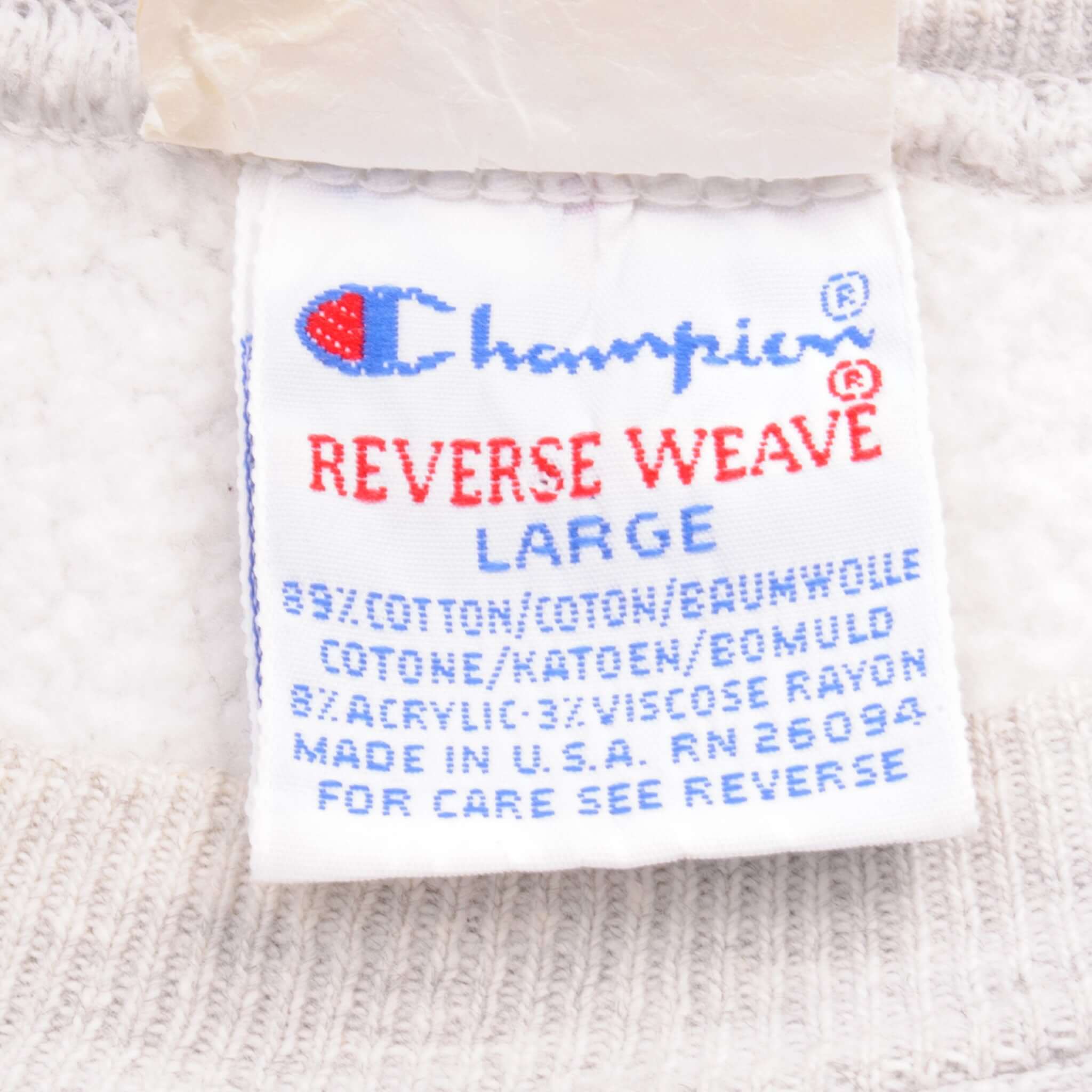 Vintage Champion Reverse Weave Fraternity ZBT Zeta Beta Tau Sweatshirt 1990S Size L Made In Usa