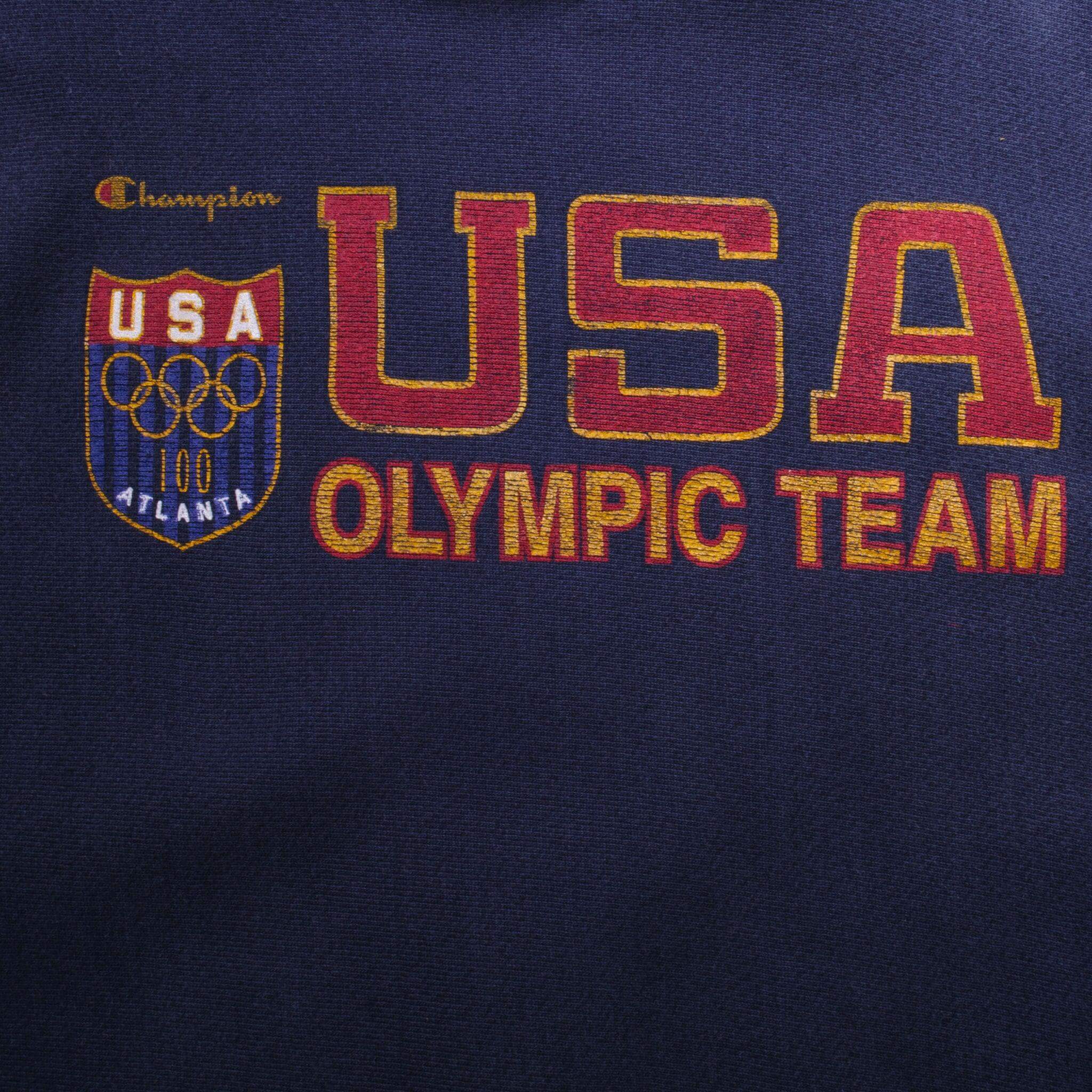 Vintage Champion Reverse Weave USA Olympic Team Sweatshirt 1996 Size Xl Made In USA