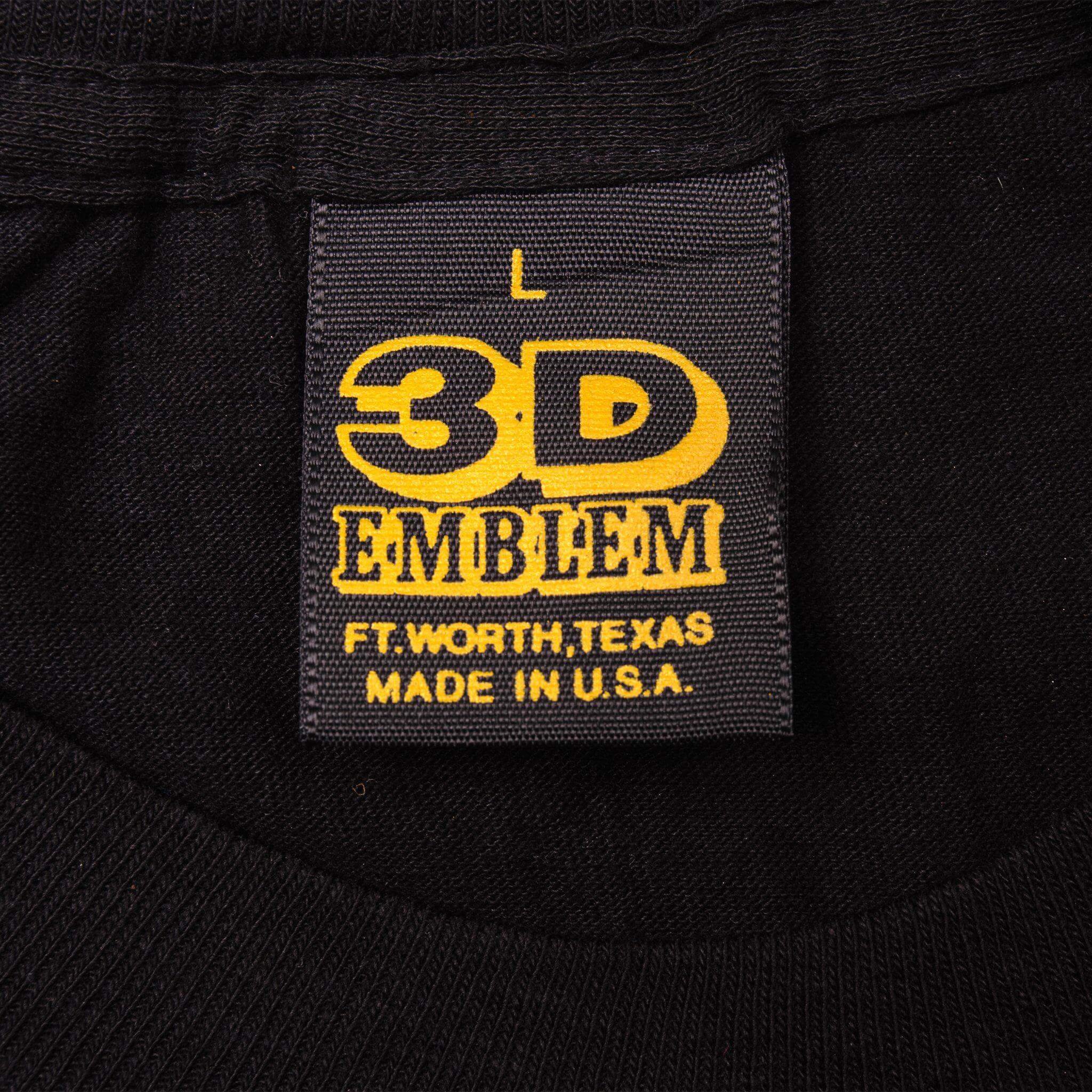 Vintage Label Tag 3D Emblem 1987 80s 1980s