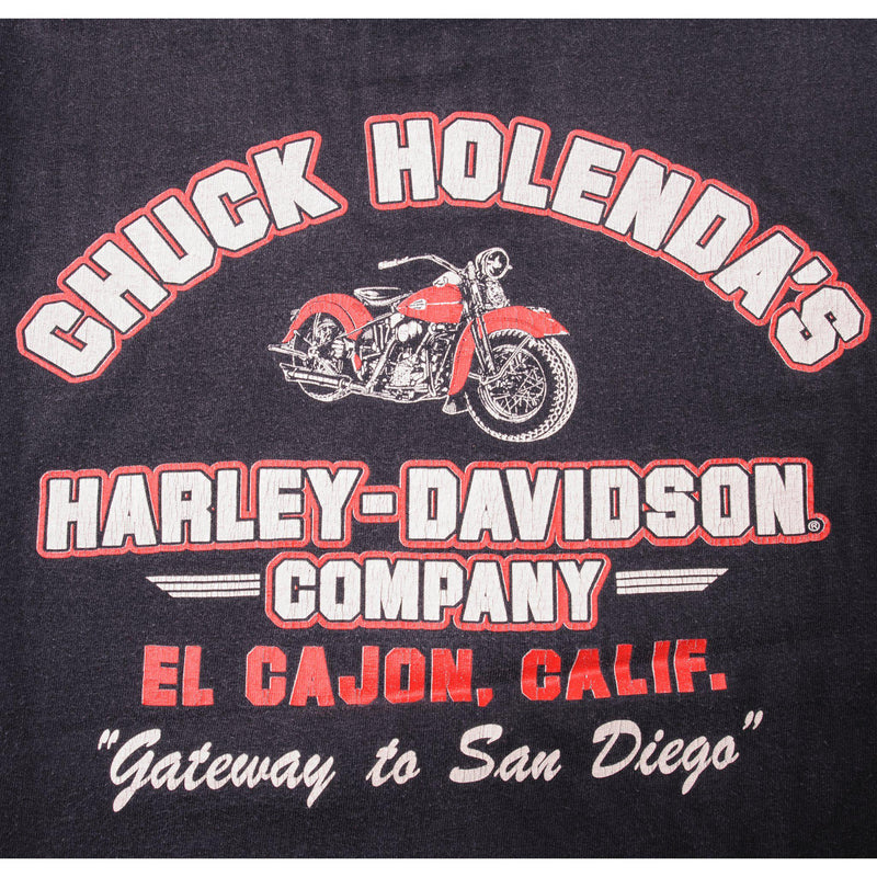 VINTAGE HARLEY DAVIDSON TEE SHIRT El Cajon CA 1987 SIZE XL MADE IN USA