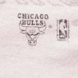 Vintage White NBA Chicago Bulls 1991 1992 Back To Back Champions Tee Shirt Size XL With Single Stitch Sleeves. Made In USA.