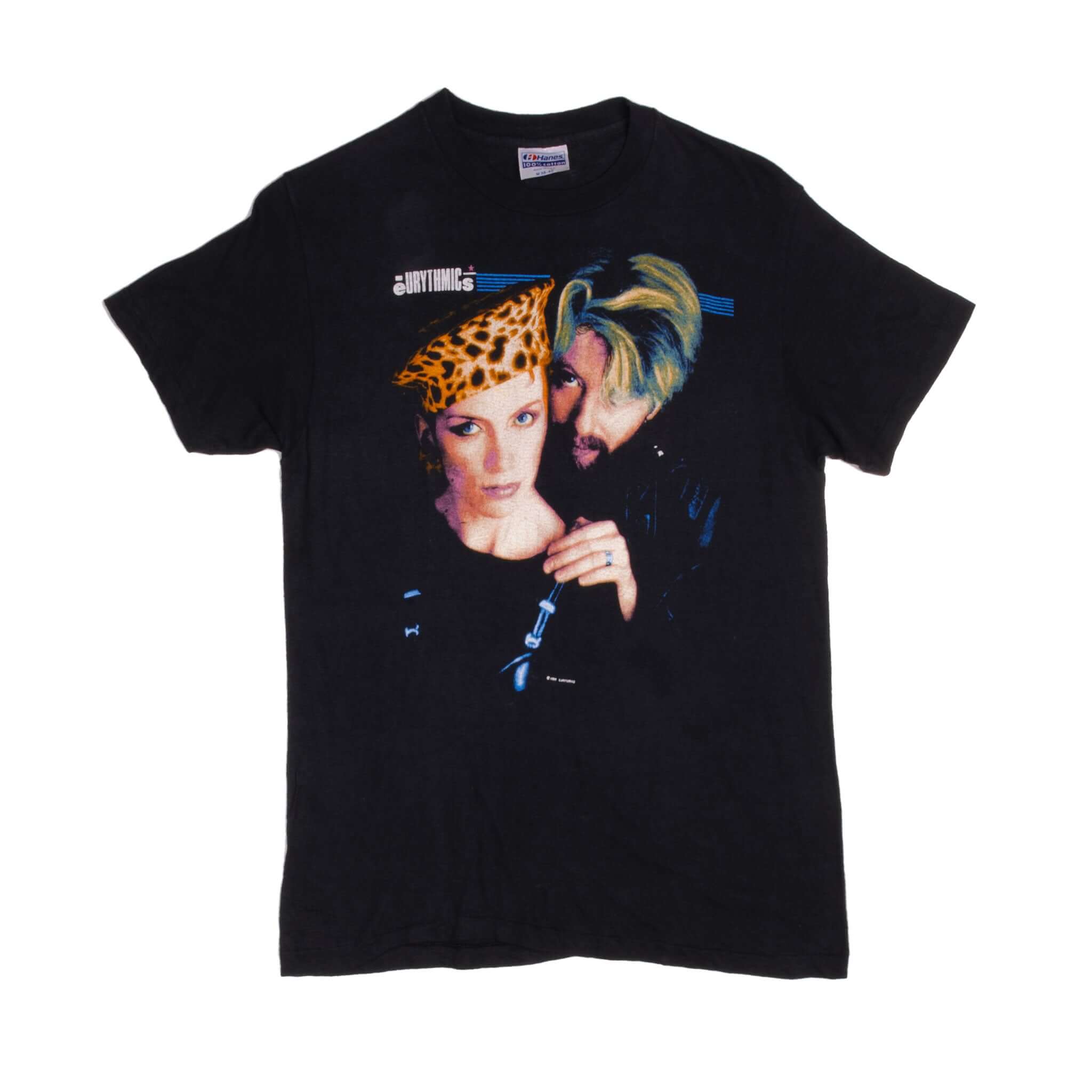 Vintage Original Eurythmics 1984 Tee Shirt Size Medium Made In USA With Single Stitch Sleeves