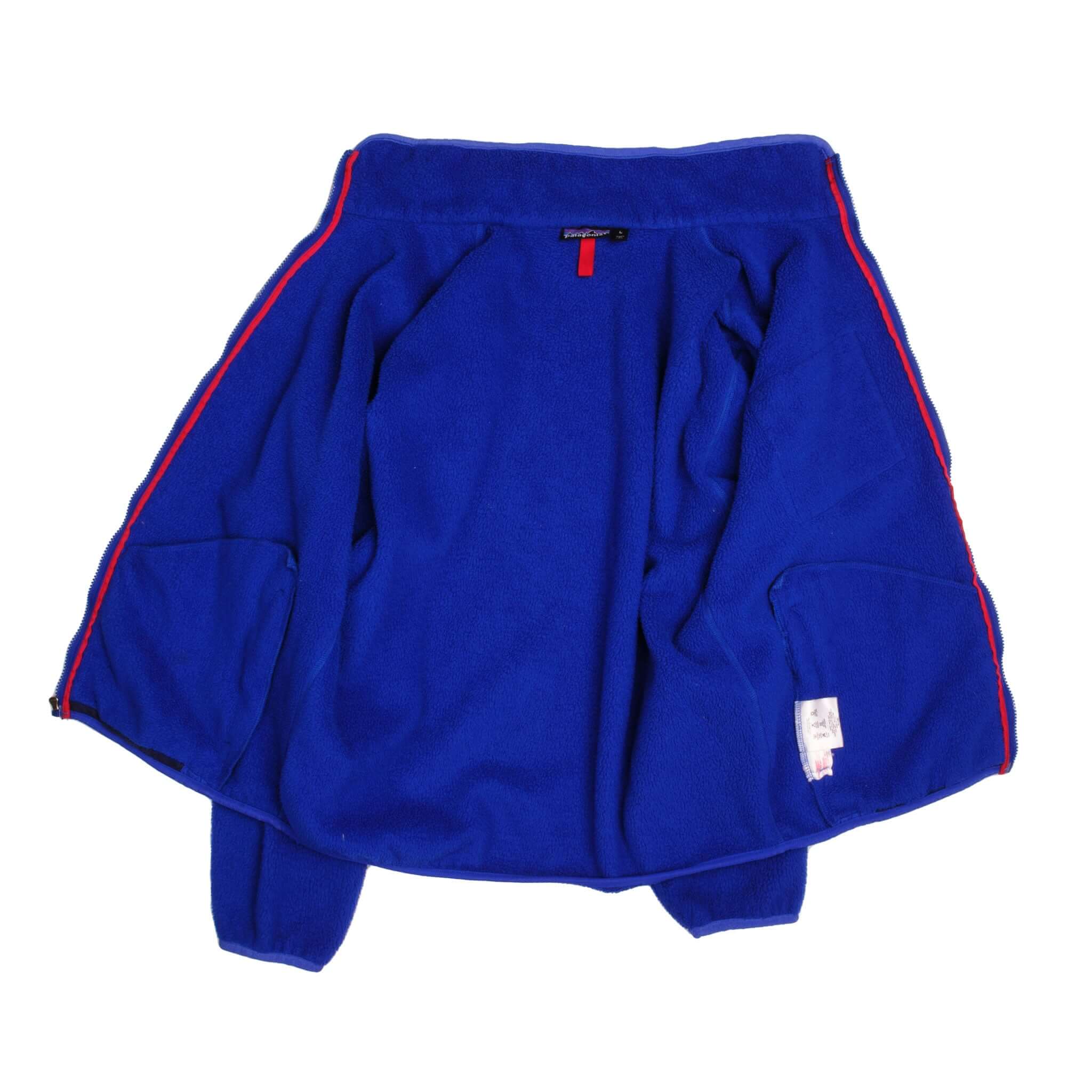 Vintage Blue Patagonia Classic Retro-X Deep Pile 90S Jacket Size Large Made In USA