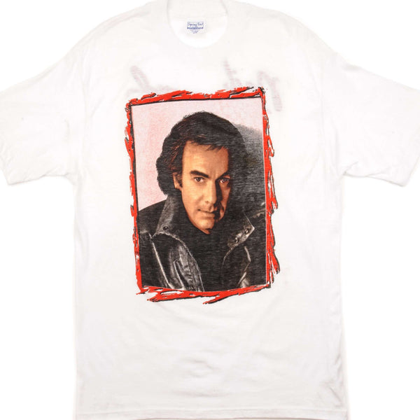 CAMISETA VINTAGE DE GIRA DE NEIL DIAMOND, TALLA MEDIANA, FABRICADA EN EE. UU.