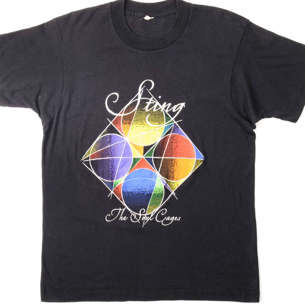 CAMISETA VINTAGE STING THE SOUL CAGES 1991 TALLA MEDIANA FABRICADA EN EE. UU.