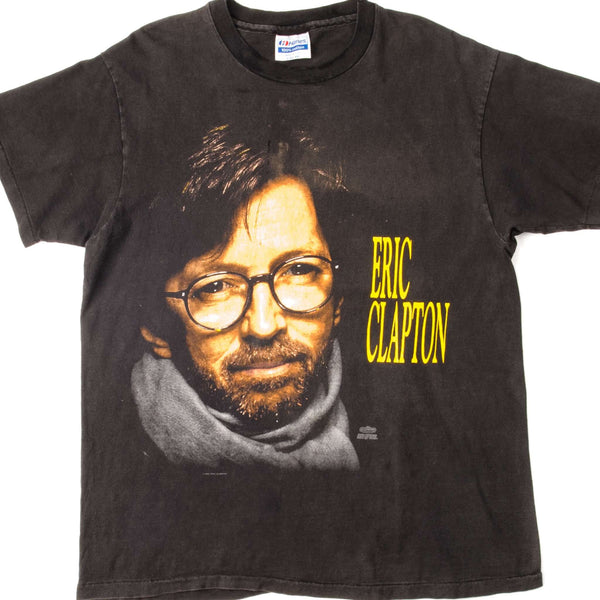 CAMISETA VINTAGE DE LA GIRA POR EE. UU. DE ERIC CLAPTON DE 1992, TALLA GRANDE, FABRICADA EN EE. UU.