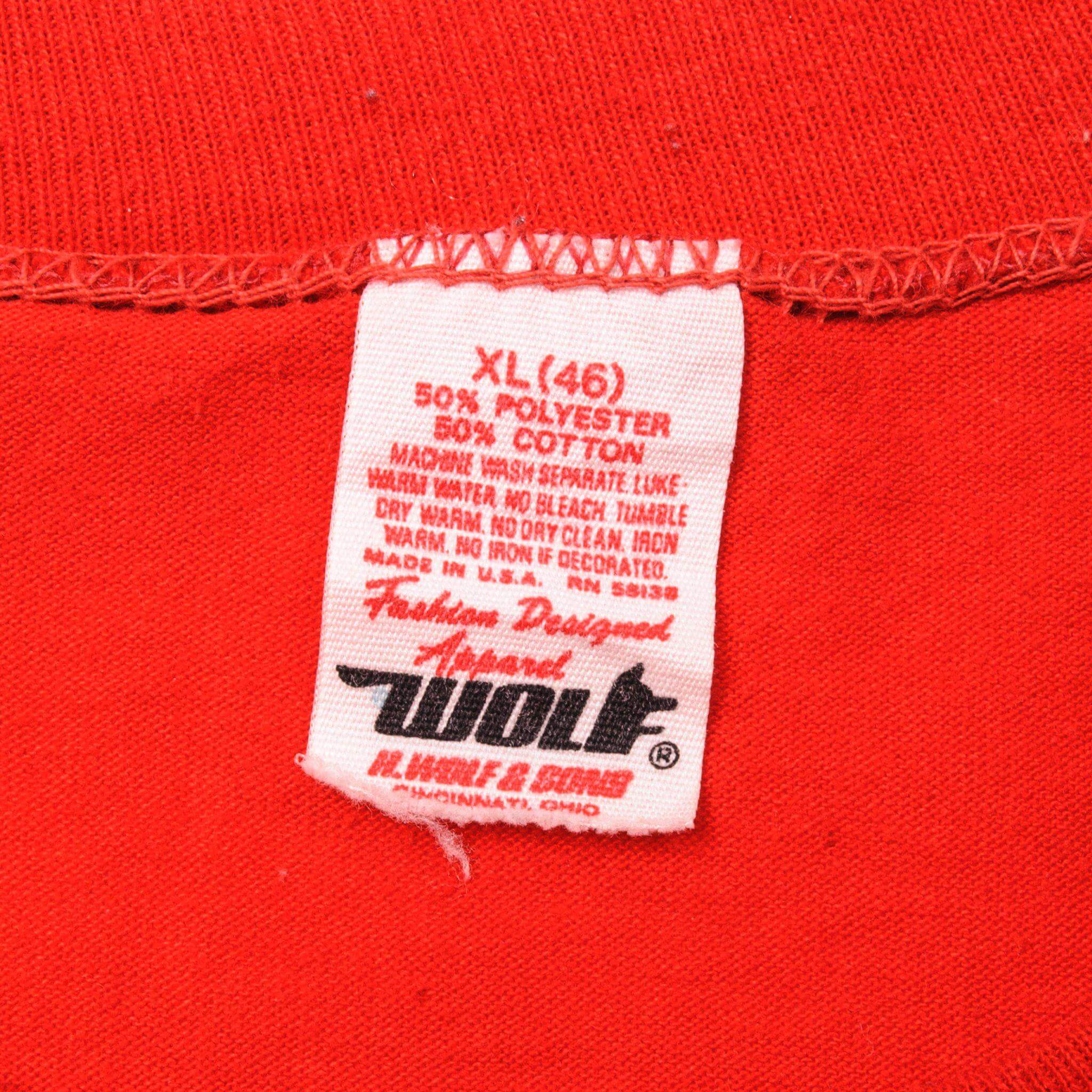 Vintage Label Tag Wolf 1981