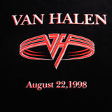 VINTAGE VAN HALEN ROCK THE DOCK TEE SHIRT 1998 SIZE 2XL