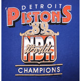 VINTAGE NBA DETROIT PISTONS WORLD CHAMPIONS TEE SHIRT 1989 MEDIUM MADE IN USA