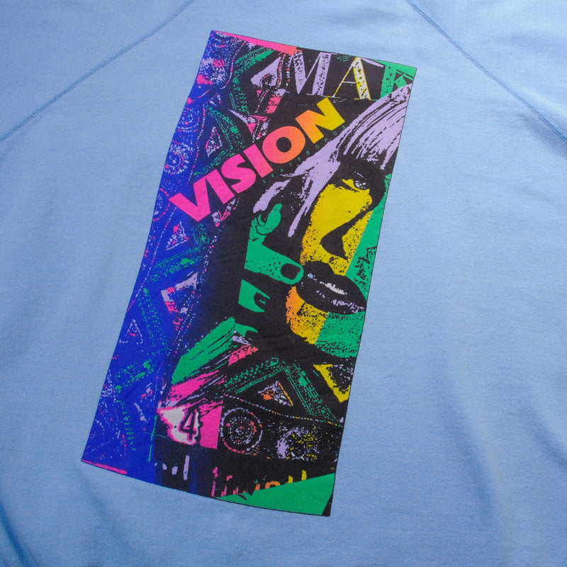 Vintage Vision Streetwear Skate 90S Sweatshirt Size XL  Made In USA