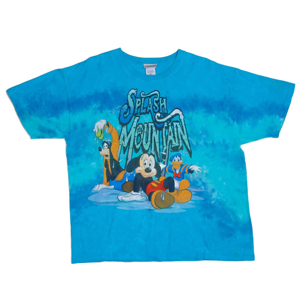 Vintage Walt Disney World Splash Mountain With Mickey Mouse, Donald Duck Tee Shirt 2000s Size XLarge.