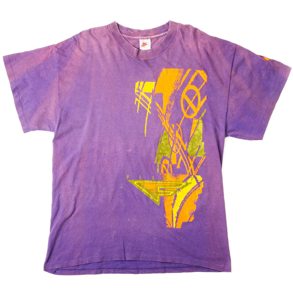 Vintage Nike Tee Shirt from 1987 to 1994 Size Large Made In USA Purple