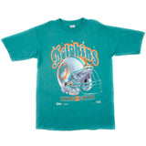 Vintage NFL Miami Dolphins Tee Shirt 1992 Size Large Made In USA. TURQUOISE