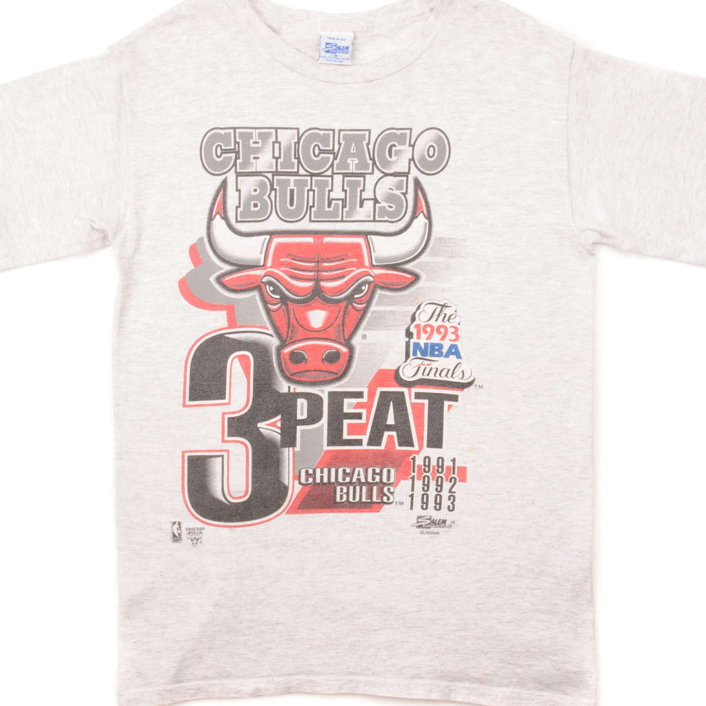 VINTAGE NBA CHICAGO BULLS TEE SHIRT 1993 SIZE MEDIUM MADE IN USA
