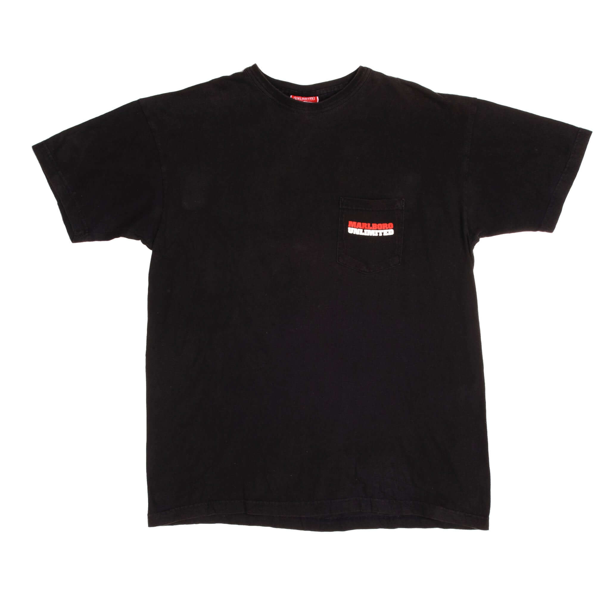 Vintage Unlimited Marlboro Tee Shirt 1990s Size XLarge Made In USA Print in back