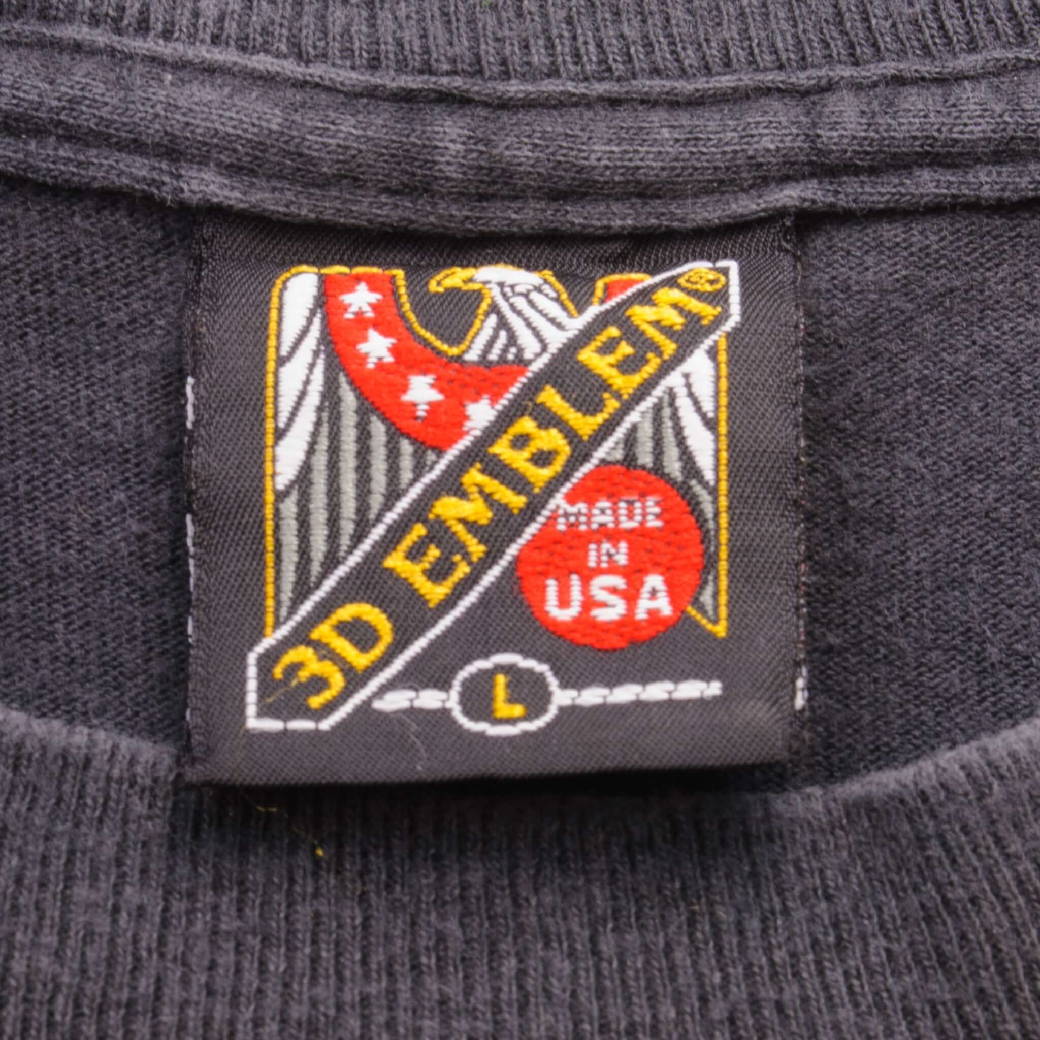 VINTAGE 3D EMBLEM INDIAN CHIEF TEE SHIRT 1993 SIZE LARGE MADE IN USA