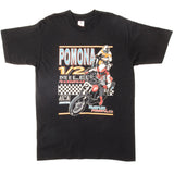 Vintage Pomona 1/2 Miles National Rolling Thunder 1995 Tee Shirt Size Large Made In USA. black