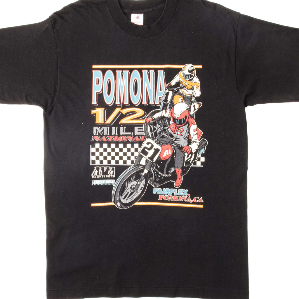 VINTAGE POMONA 1/2 MILES NATIONAL TEE SHIRT 1995 SIZE LARGE MADE IN USA