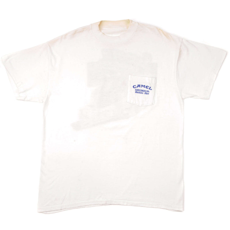 VINTAGE CAMEL TEE SHIRT SIZE LARGE white