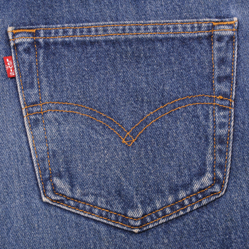 VINTAGE LEVIS 501 JEANS INDIGO 90s SIZE W35 L29 MADE IN USA