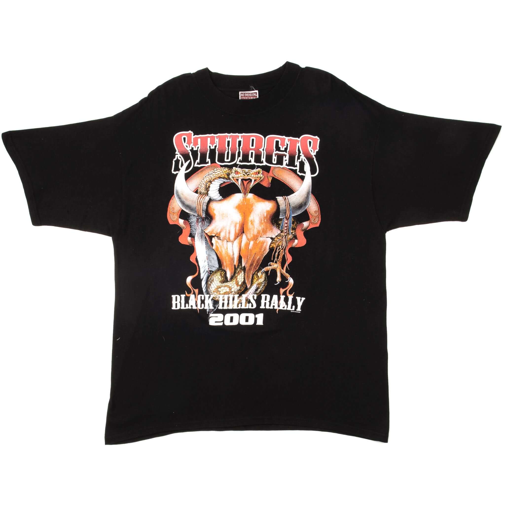 VINTAGE STURGIS BLACK HILLS RALLY TEE SHIRT 2001 SIZE XL
