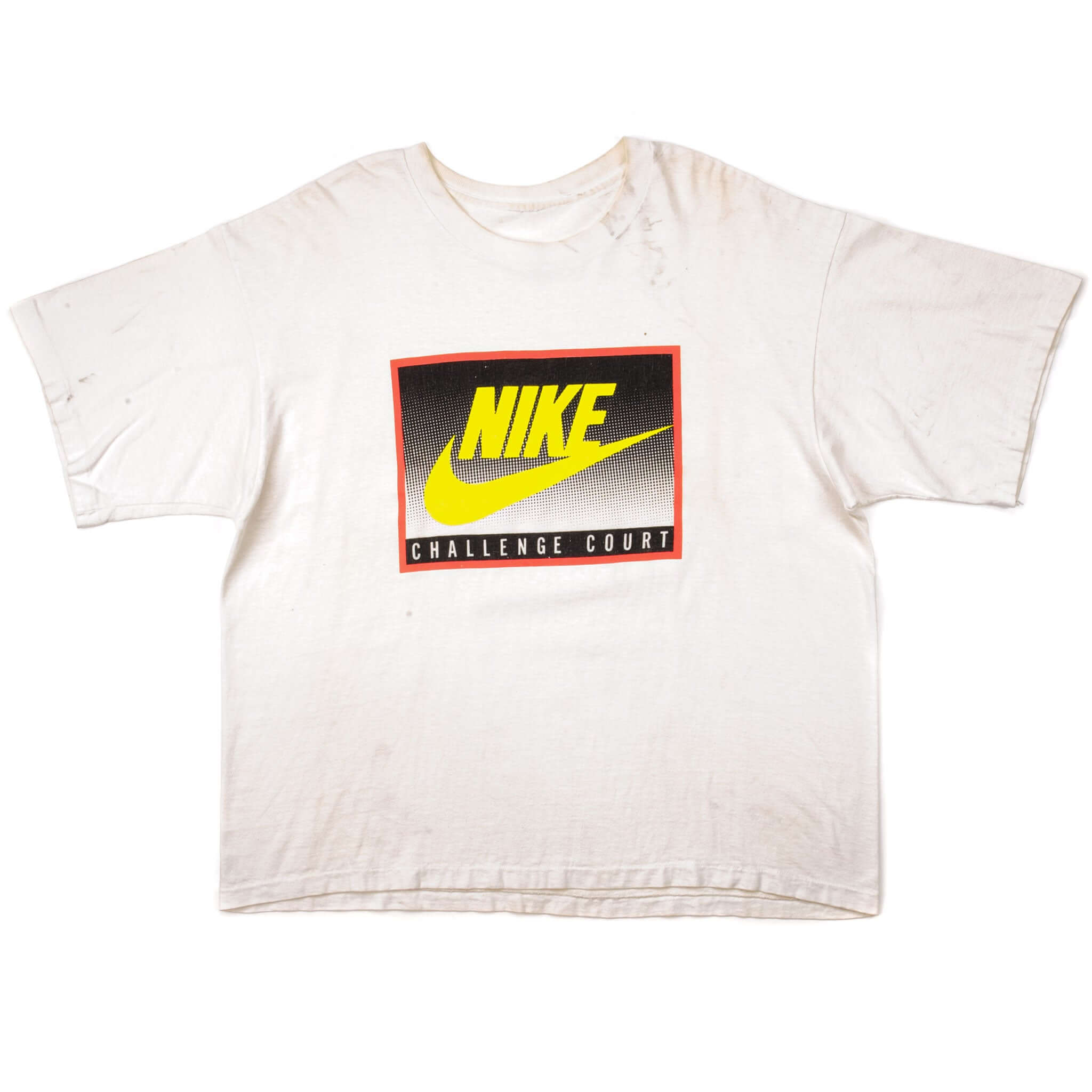 Vintage Nike Challenge Court Tee Shirt Size XL. WHITE