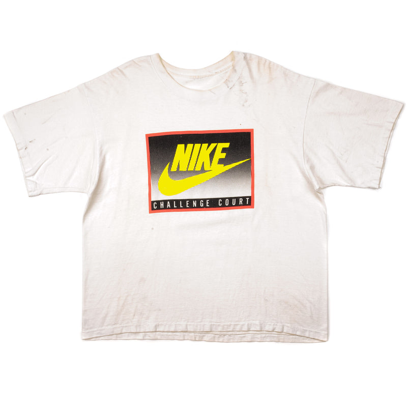Vintage Nike Challenge Court Tee Shirt Size XL. WHITE