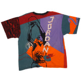 Vintage Nike Jordan All Over Print Tee Shirt Size Large With Single Stitch Sleeves  