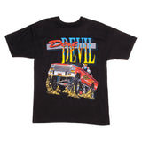 Vintage Racing Dirt Devil 1992 Tee Shirt Size L With Single Stitch Sleeves