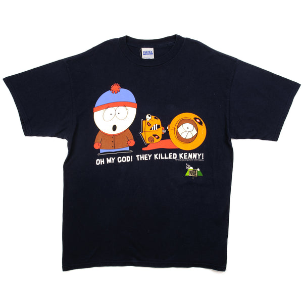 Vintage South Park Tee Shirt 1997 Size XL Made In USA.  Oh my god ! They Killed Kenny !