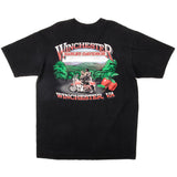 Vintage Harley Davidson Winchester, Va Tee Shirt 1992 Size XL Made In USA. BLACK