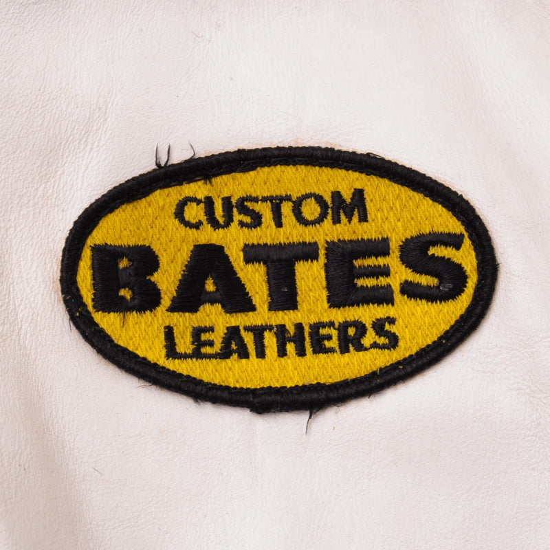 Vintage Bates Marty Calabra 39 Racing Leather Jacket 1970S Size Medium 