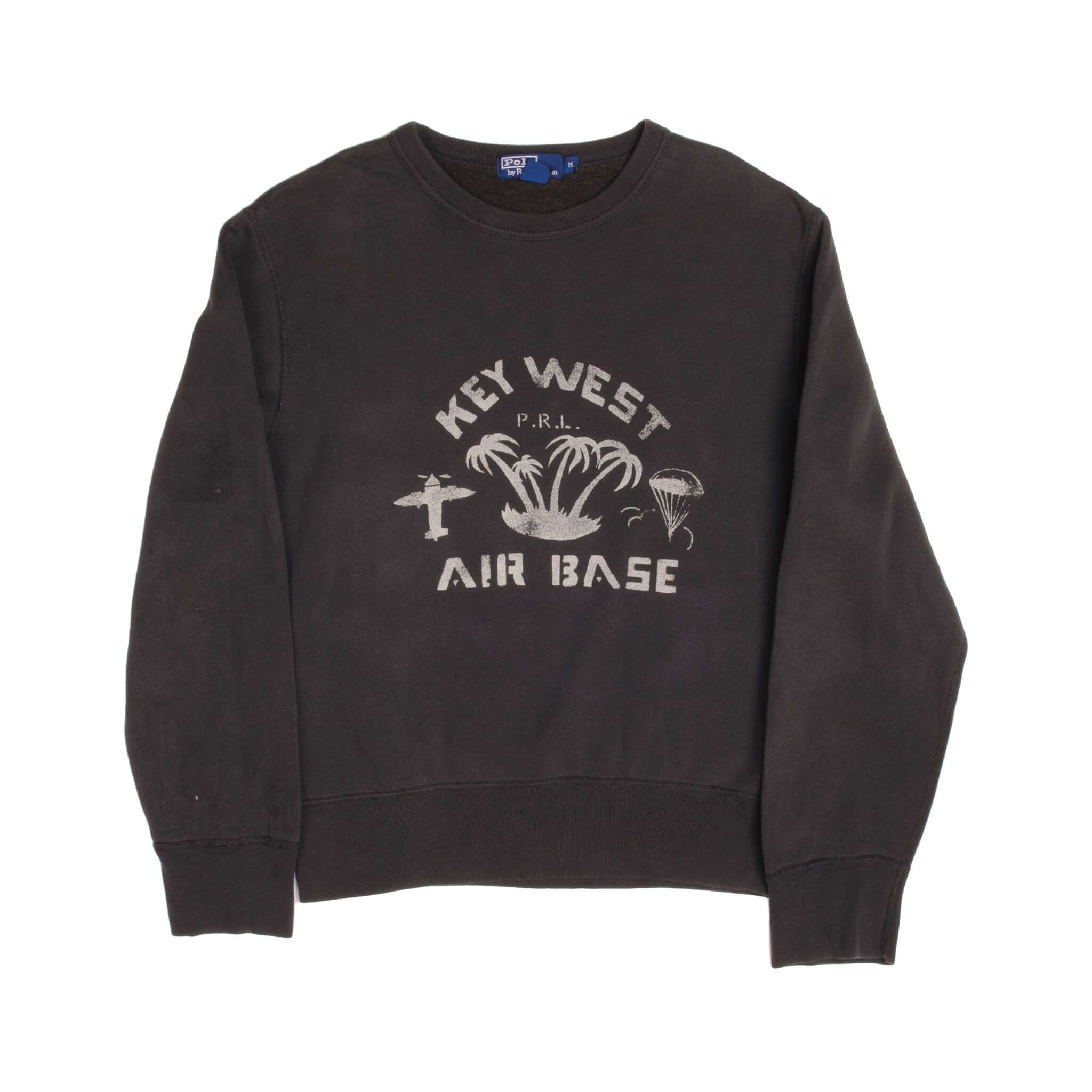 Vintage Polo Ralph Lauren Key West Air Base Sweatshirt Size Xl 1990S Made In Northern Mariana Island (USA) 